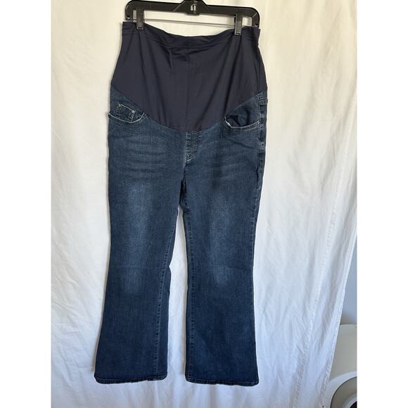 Women's Stretch Maternity Jeans with Pockets Over The Belly Size XXL - Picture 1 of 5